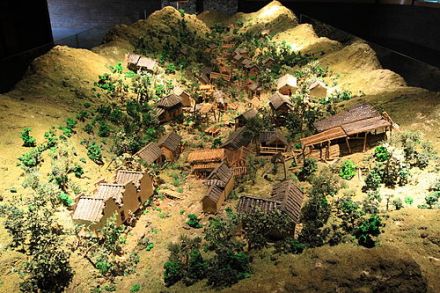 三卿口制瓷作坊模型，藏浙江衢州博物馆