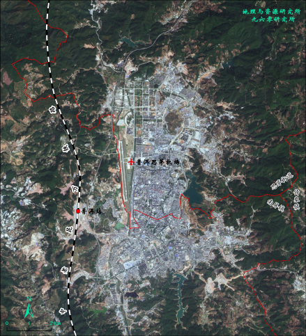 普洱思茅机场与普洱城区位置示意图