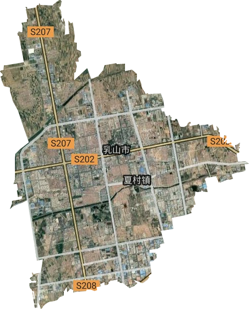 城区街道卫星地图