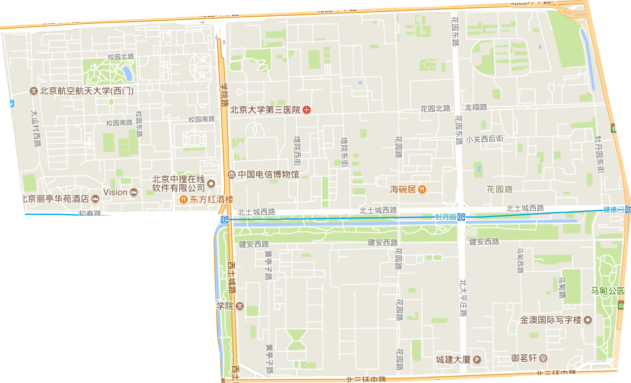 花园路街道电子交通图