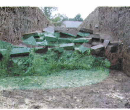 绵竹故城遗址北城墙挖出的砖