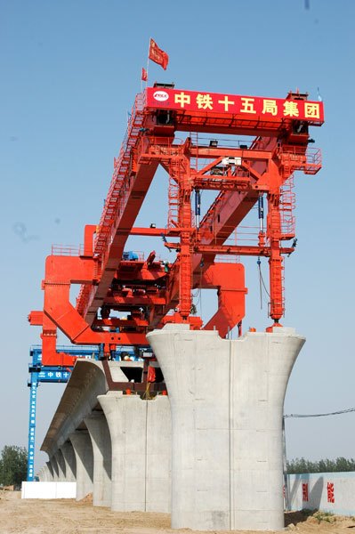 建设中的郑开城际铁路