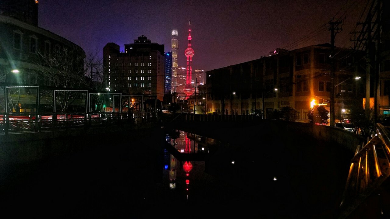 吴淞街道夜景