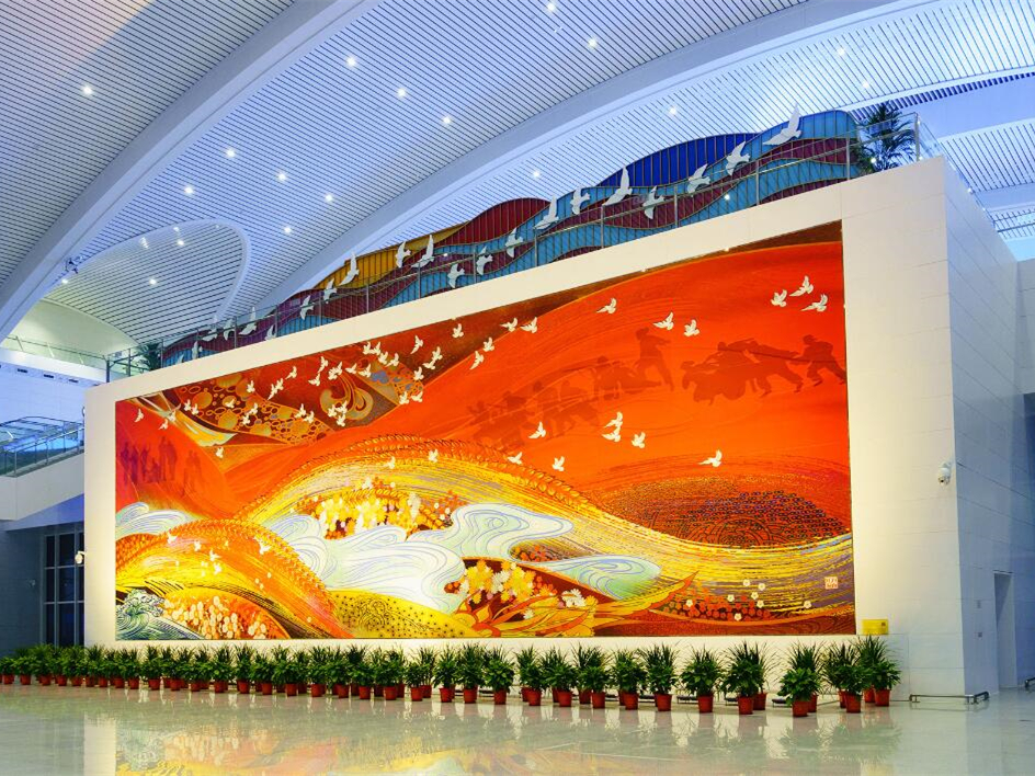 临沂北站进站大厅