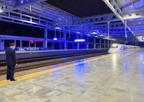 CRH2A型动车组“带鱼”停靠宁德站