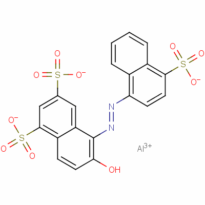 胭脂红分子结构式