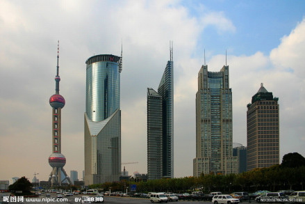 跨国企业云集的上海浦东陆家嘴