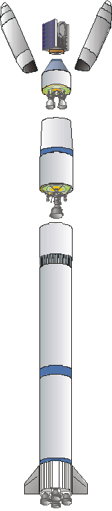 长征四号丙单星发射状态示意图