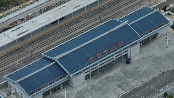 古田会址站航拍