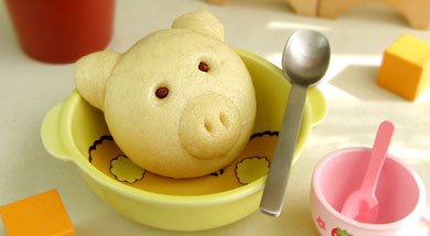 小猪豆沙包