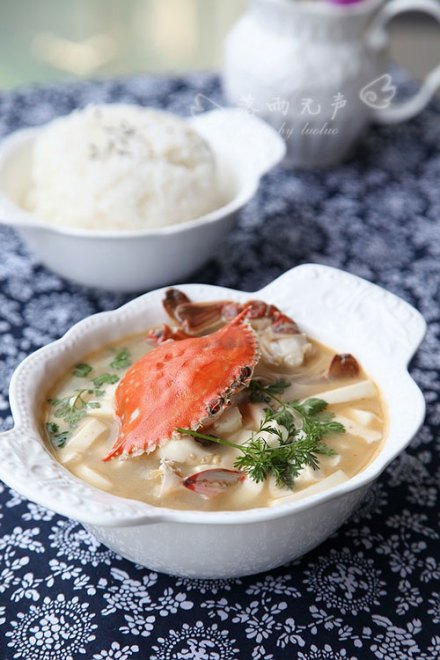 香蟹豆腐汤