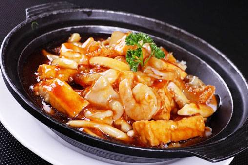 海鲜豆腐煲