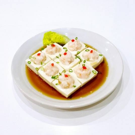 彩色豆腐蒸