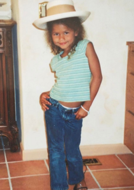 赞达亚·科尔曼小时候 