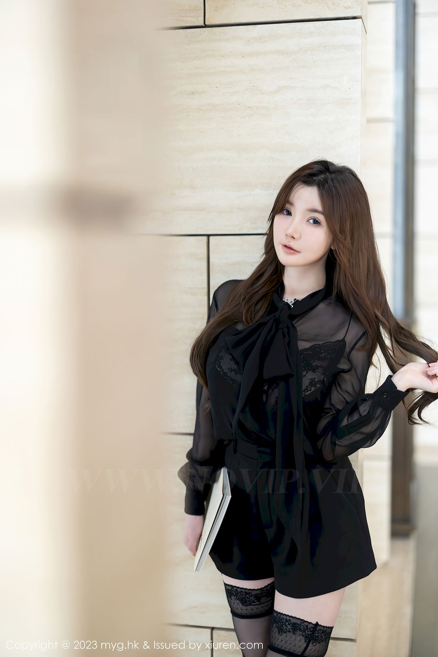 糯美子MINIbabe黑色服饰搭配魅惑黑丝澳门旅拍 糯美子MINIbabe黑色服饰搭配魅惑黑丝澳门旅拍