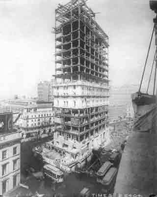 1904年还未建成的纽约时报广场
