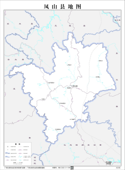 凤山县标准地图