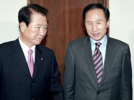 金大中与李明博