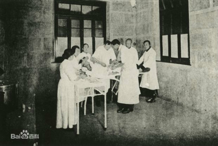 1920年南通医院解剖室