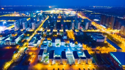 射阳新城夜景