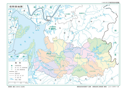  岳阳县行政区划图