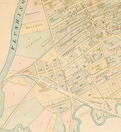 1891年的法拉盛城区地图