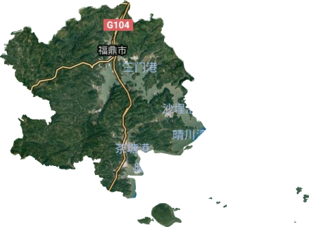 福鼎市卫星地图