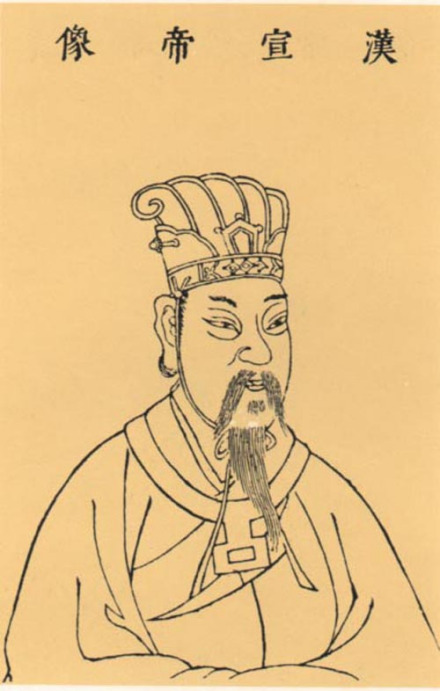 《三才图会》中的汉宣帝刘询画像
