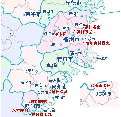 福建高尔夫俱乐部分布图