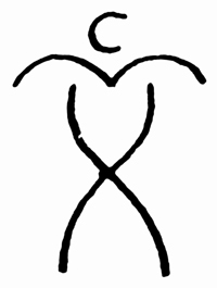 【克里特象形文字系】字意:战士