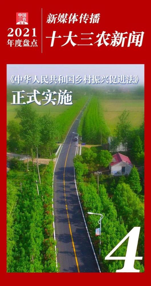 2021年度新媒体传播十大三农新闻