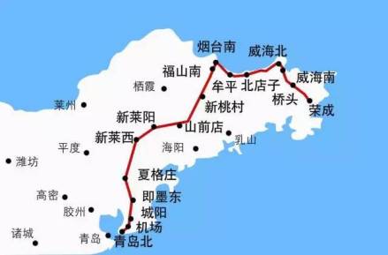 青荣城际铁路走向