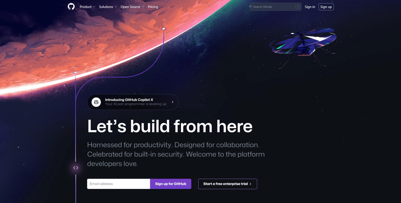 Github 网站主界面