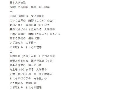 日本大学校歌