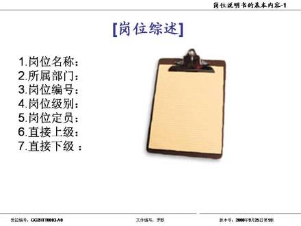 职位说明书