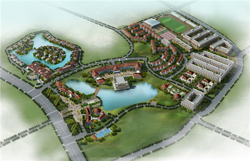学校鸟瞰图
