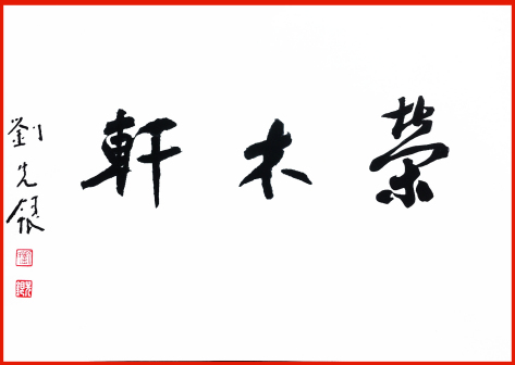刘先银题写书名《荣木轩》