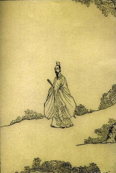 陈洪绶《屈子行吟图》