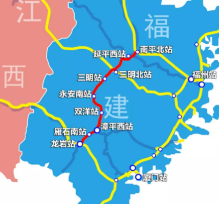 南龙铁路走向