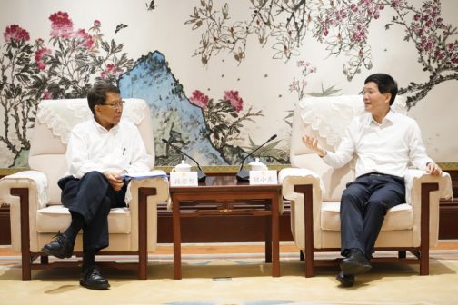 北京市政协主席魏小东会见段崇智(2023年6月)