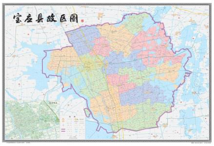 宝应县政区图