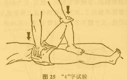 图6 “4”字试验