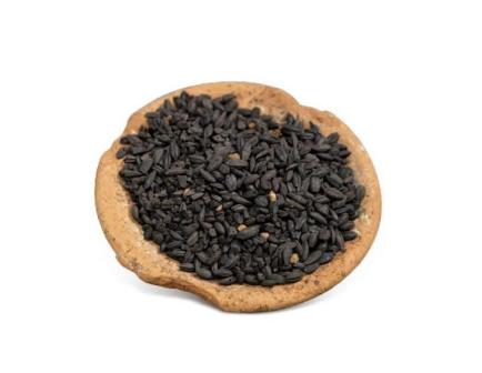 盛有炭化谷物的盘子 |Dish with carbonize