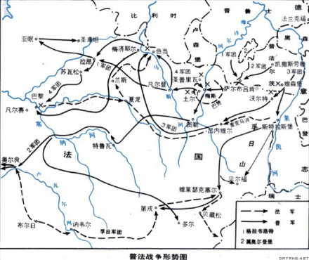 普法战争形势