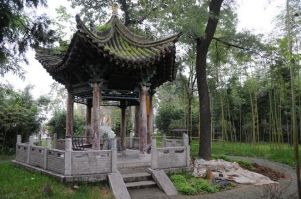 关中八景之一——草堂烟雾
