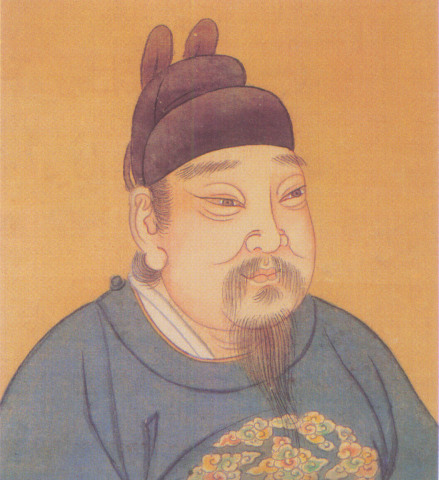 后周世宗柴荣像，清人绘