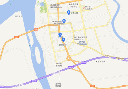 依兰镇交通地图