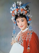 1959年赴越南演出，受到胡志明接见（孟莉英一排左三） 