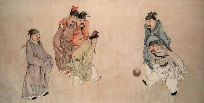 中国古代蹴鞠图