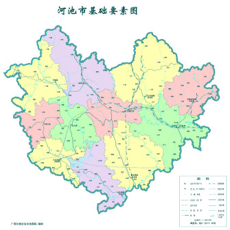 河池市基础要地图
